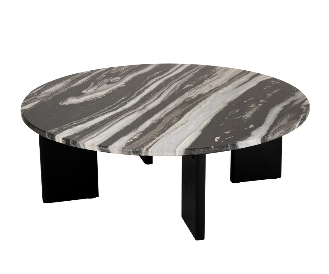 Salontafel Mathilde Marmer Zwart/Grijs