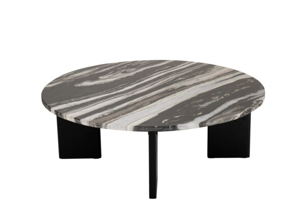 60889-2 Salontafel Mathilde Marmer Zwart/Grijs