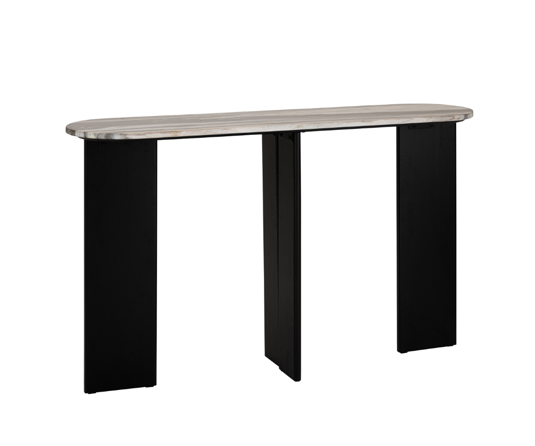 Zwart/Grijze Marmeren Console J-line
