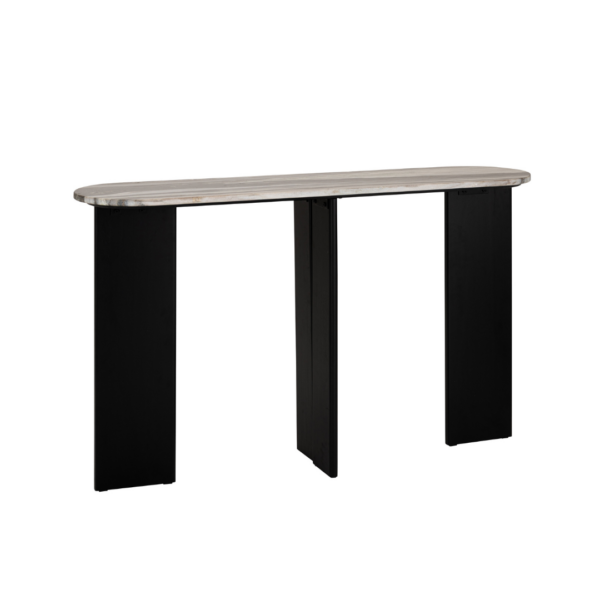 Zwart/Grijze Marmeren Console J-line