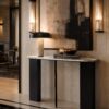 Zwart/Grijze Marmeren Console Mathilde J-line