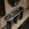 Zwart/Grijze Marmeren Console Mathilde J-line