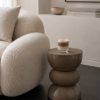 Bijzettafel Lise - Glanzend Mocha Bruin | J-line