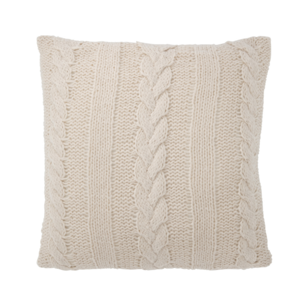 Sierkussen Kabelpatroon Beige J-line
