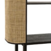 Wandkast Molly Exotisch Hout/Rotan Zwart J-line