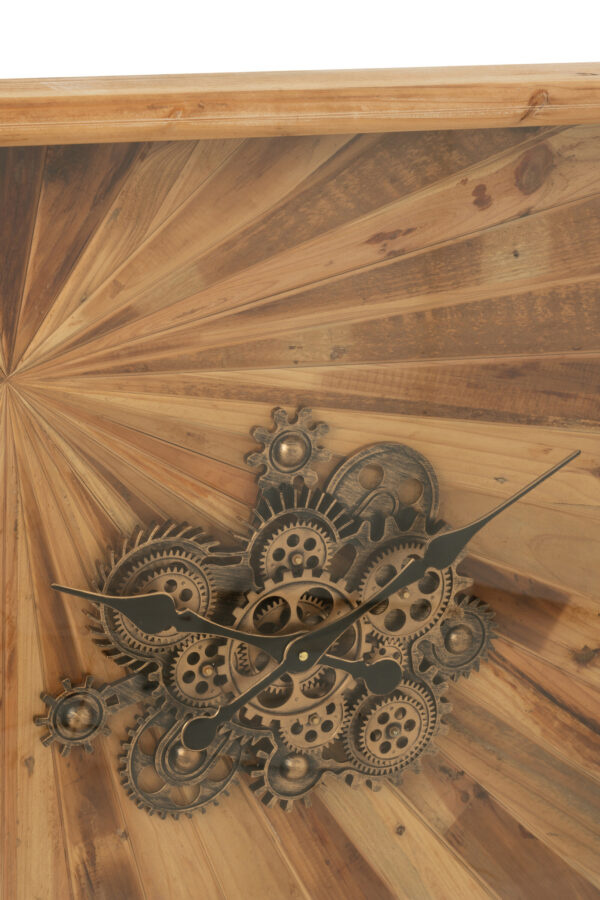 Wandklok Square Large Naturel J-line