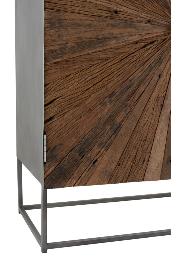 Wandkast Shanil 2 deuren naturel/grijs J-line