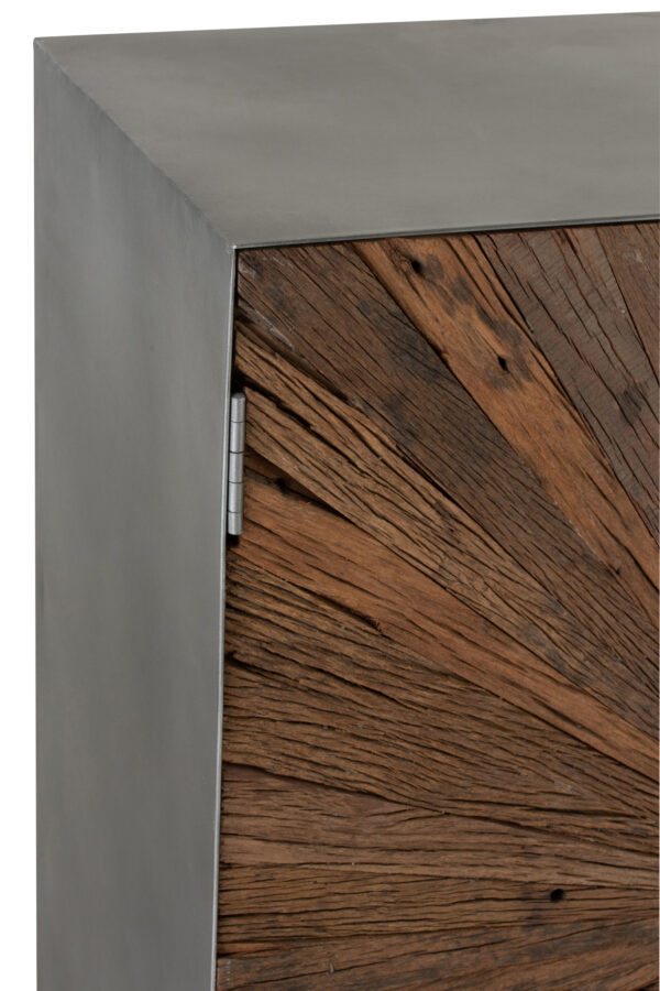 Wandkast Shanil 2 deuren naturel/grijs J-line