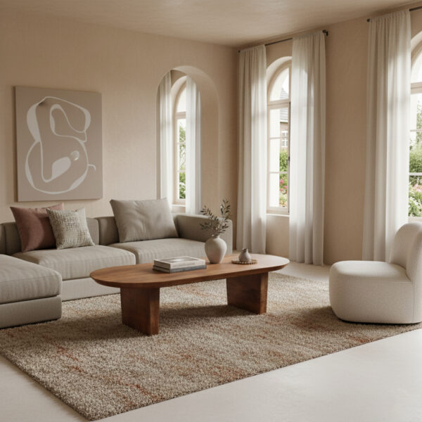 Bruine Koffietafel Bullnose Raw Materials