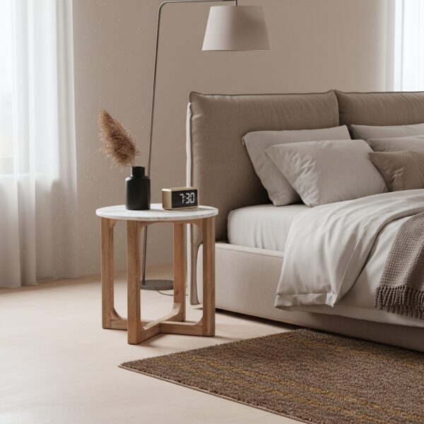 TAST00151-4.jpg Ronde Marmeren Bijzettafel - Wit