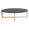 Ovale Marmeren Salontafel - Zwart