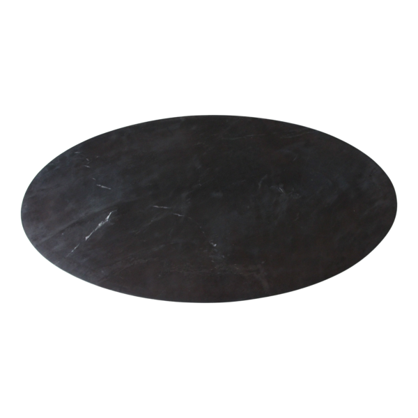 Ovale Marmeren Salontafel - Zwart