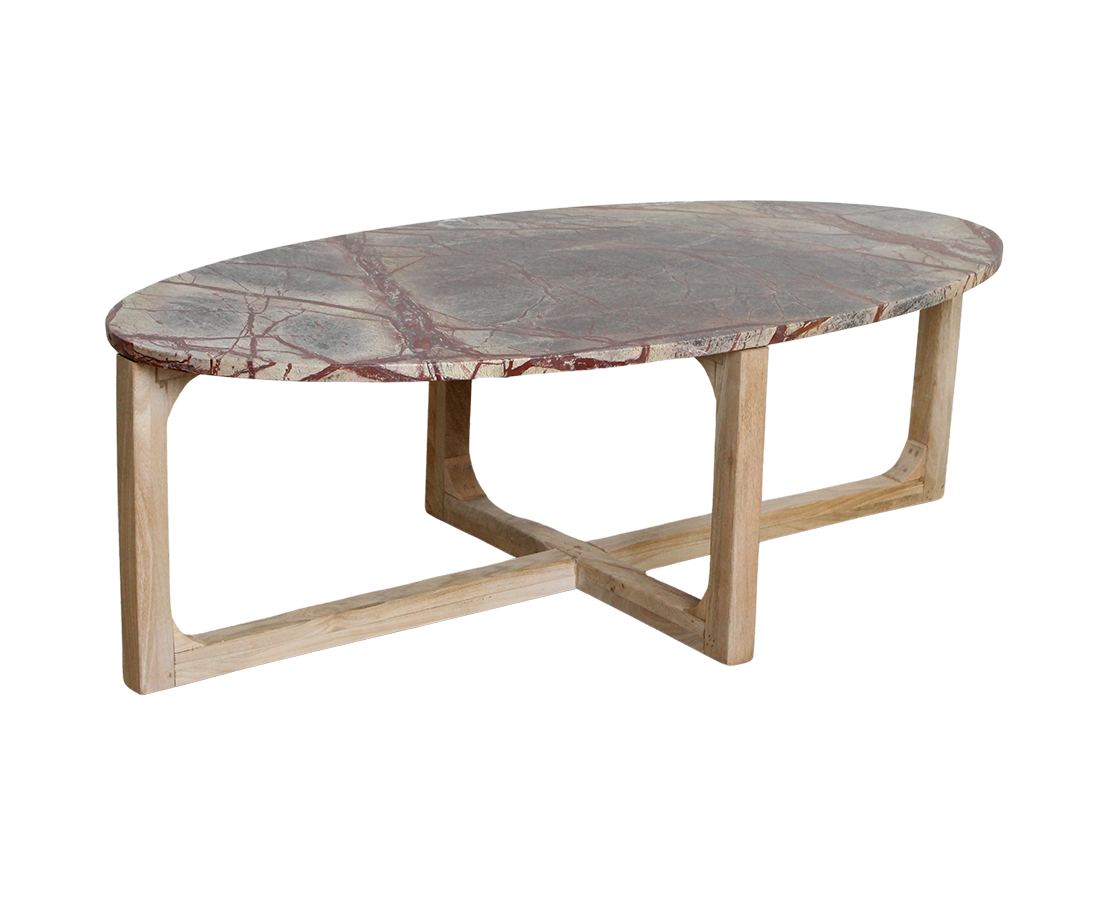 Ovale Marmeren Salontafel - Earthy