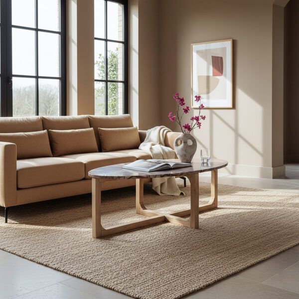 Ovale Marmeren Salontafel - Earthy