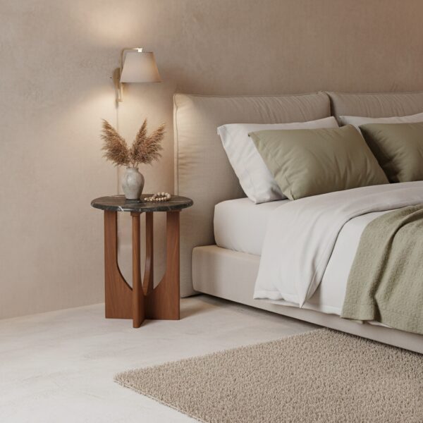 TAST00181-4.jpg Brunei Marmeren Bijzettafel - Zwart