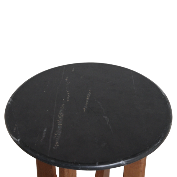 TAST00181-7.png Brunei Marmeren Bijzettafel - Zwart