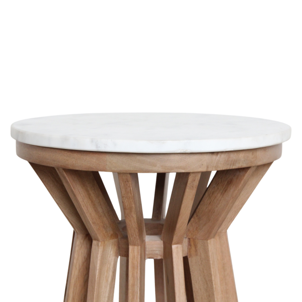 TAST00200-4.png Sarawak Marmeren Bijzettafel - Wit