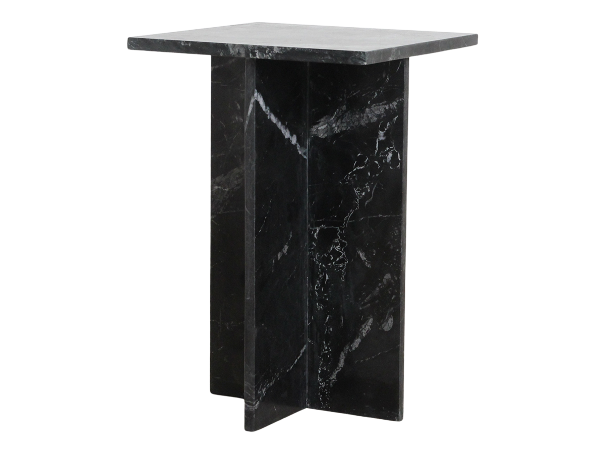 Shanghai Marmeren Bijzettafel - Zwart