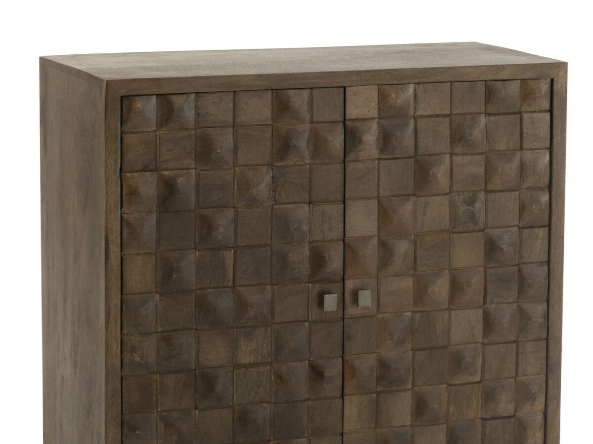 Kast Furu breed donkerbruin J-line