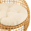 Loungestoel Lise + kussen Beige