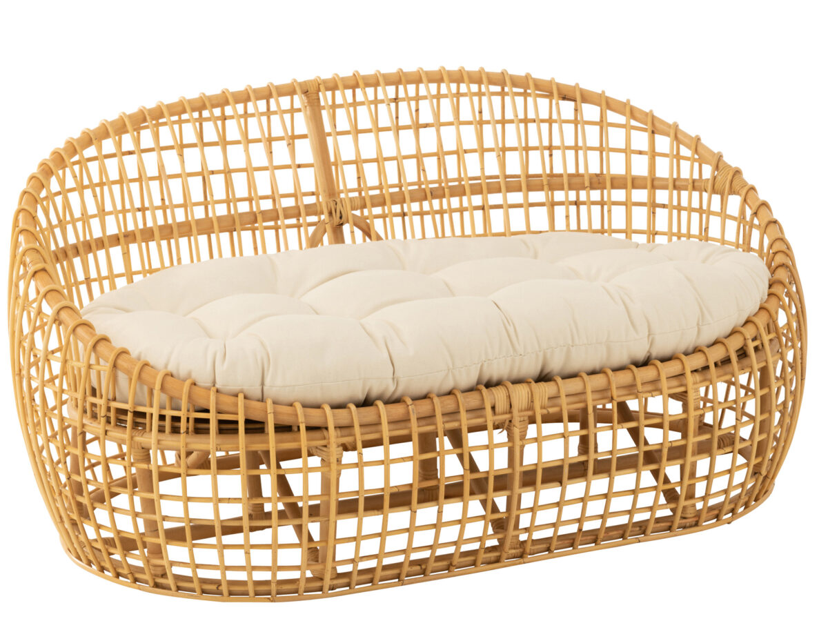 Loungebank Lise + kussen Beige