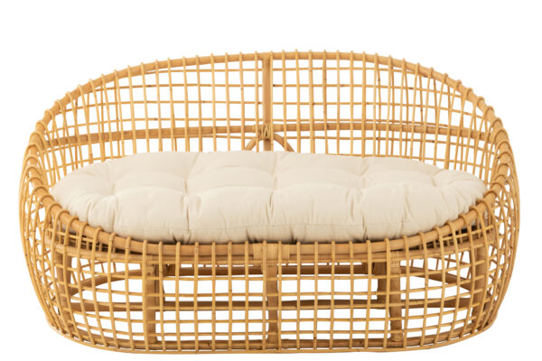 Loungebank Lise + kussen Beige