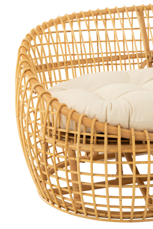 Loungebank Lise + kussen Beige