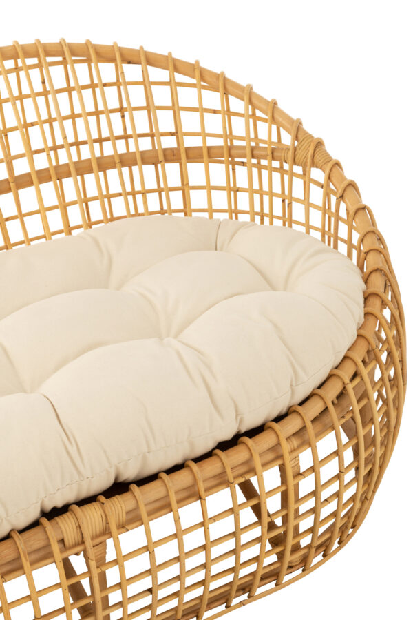 Loungebank Lise + kussen Beige
