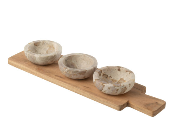 59018-2.jpg Beige Marmeren Schaaltjes Op Dienblad