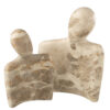 Sculptuur Koppel - Beige Marmer