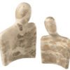Sculptuur Koppel - Beige Marmer