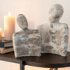 Sculptuur Koppel - Beige Marmer