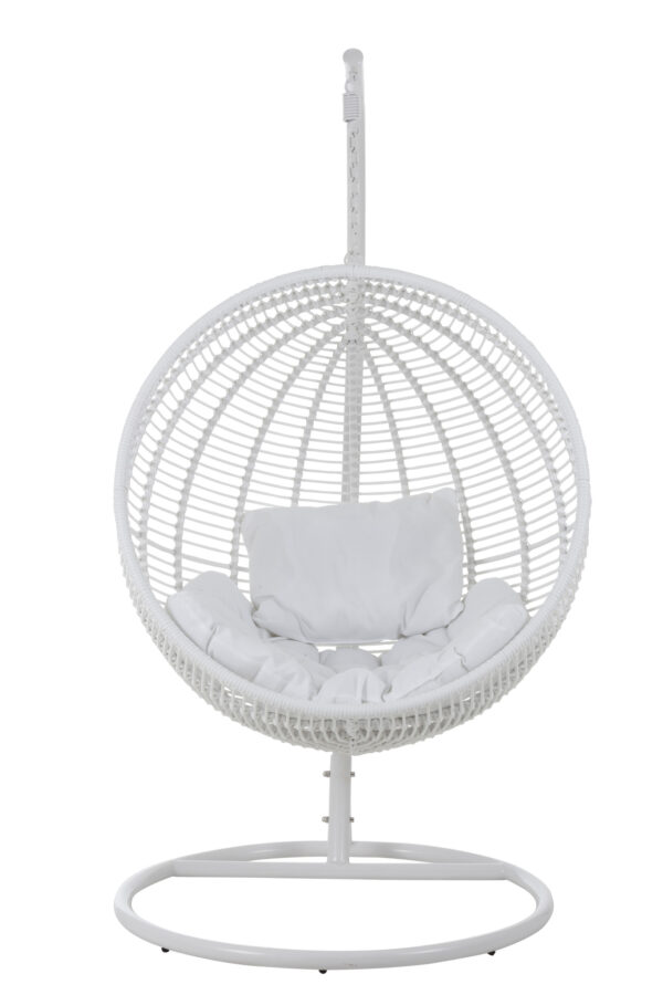Witte Ronde Hangstoel - J-line