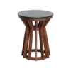 Sabah marmeren bijzettafel - zwart