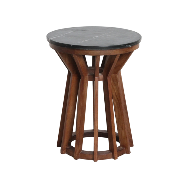 Sabah marmeren bijzettafel - zwart