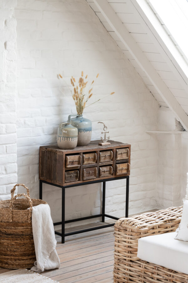 Set van 3 manden Lucie Raffia Nature
