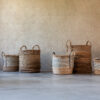 Set van 3 manden Lucie Raffia Nature