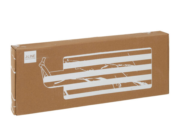 Gestreepte Marmeren Serveerplank J-line Large