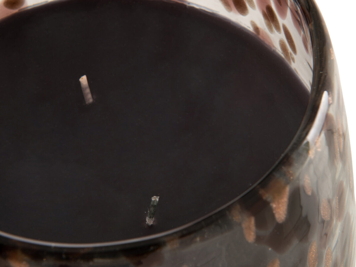 Geurkaars Mia Zwart/Gemengd Glas Medium-120H