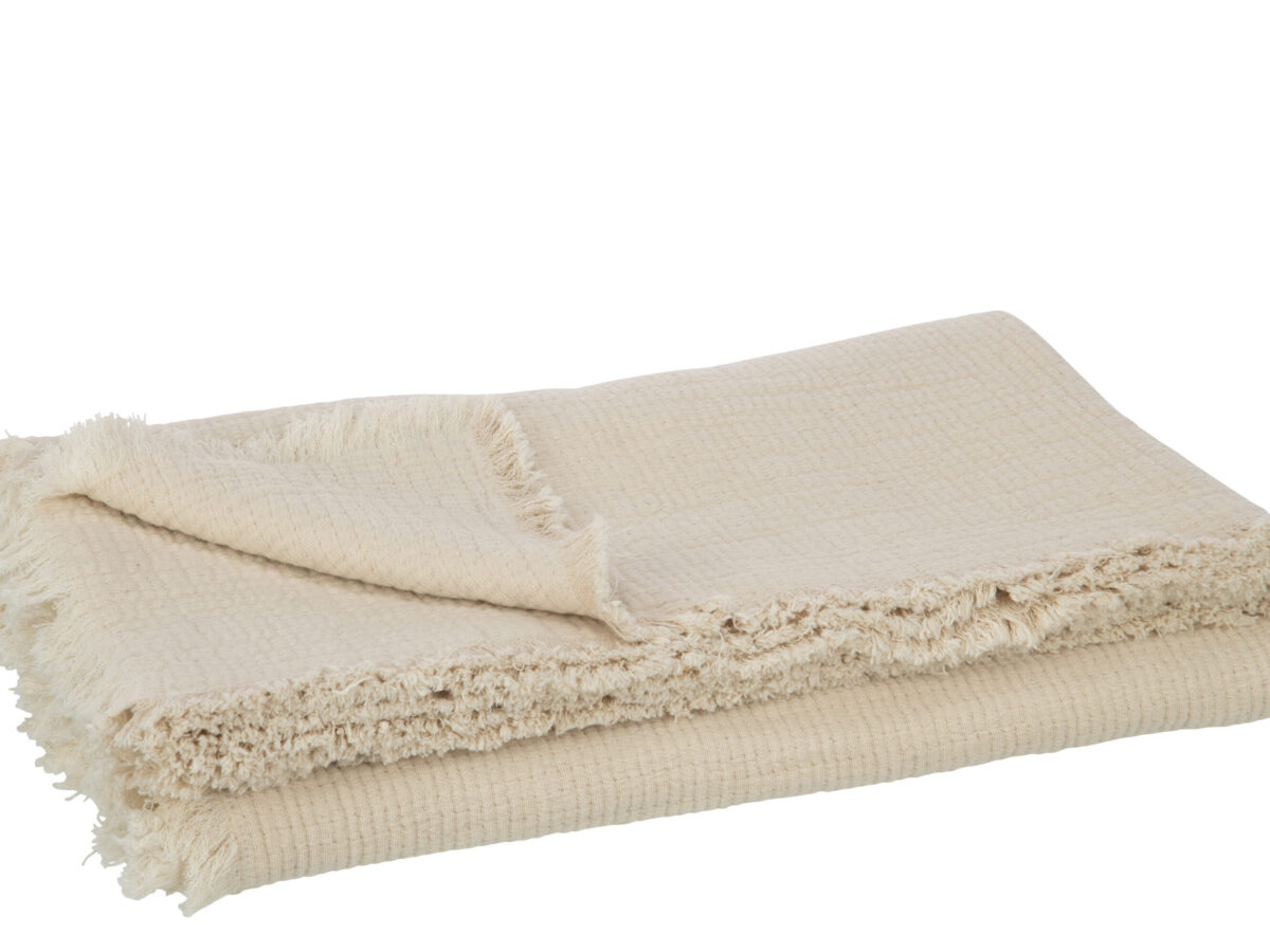 Plaid Sophia Mousseline Lichtbeige