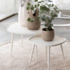 Rond Vloerkleed Boho franjes beige