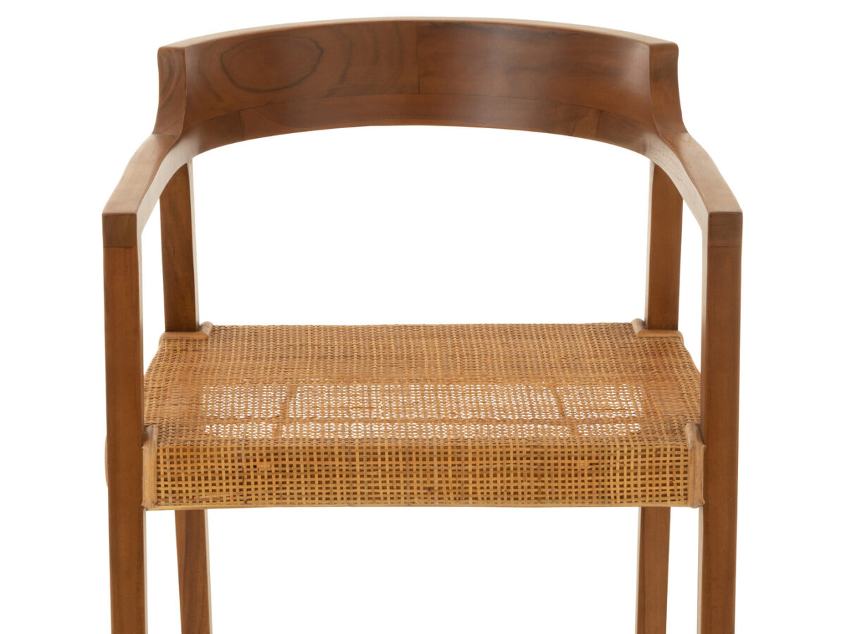 Stoel Emma Teakhout Bruin J-line