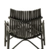 Zwarte Loungestoel Rotan J-line