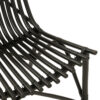 Zwarte Loungestoel Rotan J-line