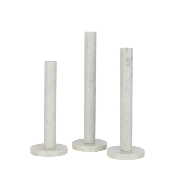 kaarsenhouders wit marmer