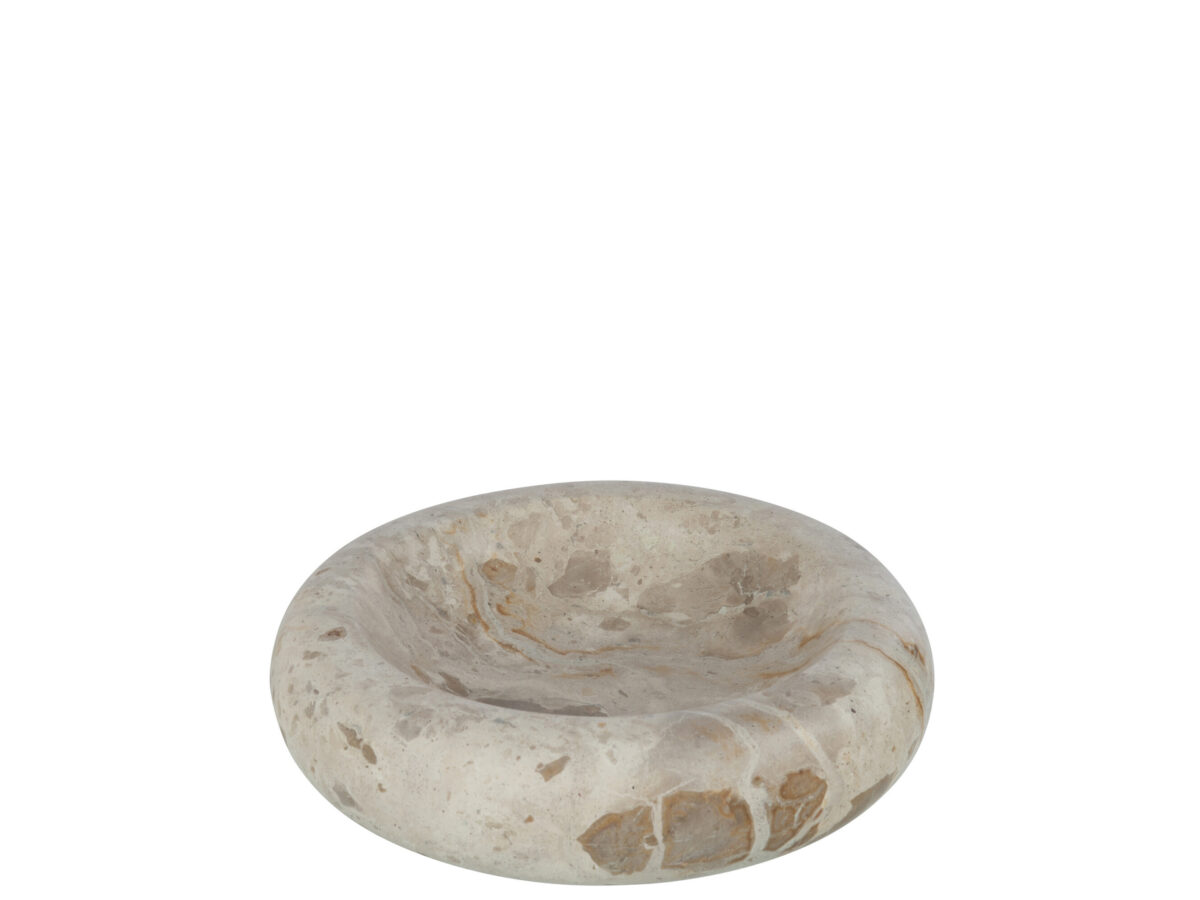 43919-0.jpg Beige Marmeren Kom - Small