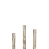 Set van 3 Beige Marmeren Kaarshouders