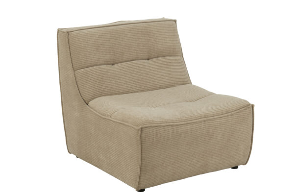 1-zits Sofa Grid Donkerbeige J-line
