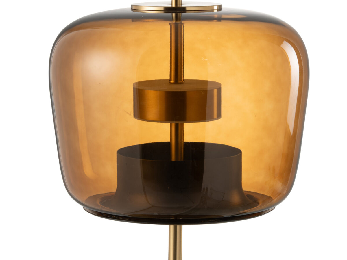 Tafellamp Led Glas Bruin