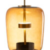 Vloerlamp LED Glas Bruin